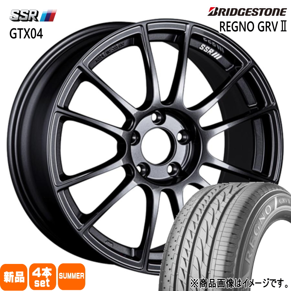 20系 アルファード ヴェルファイア ブリヂストン レグノ GRV2 245/40R19 夏タイヤ SSR GTX04 F:8.5J R:9.5J 5穴 5/114.3 19インチ : gtx04 gm 19859551 grv2 2454019 : タイヤショップ78