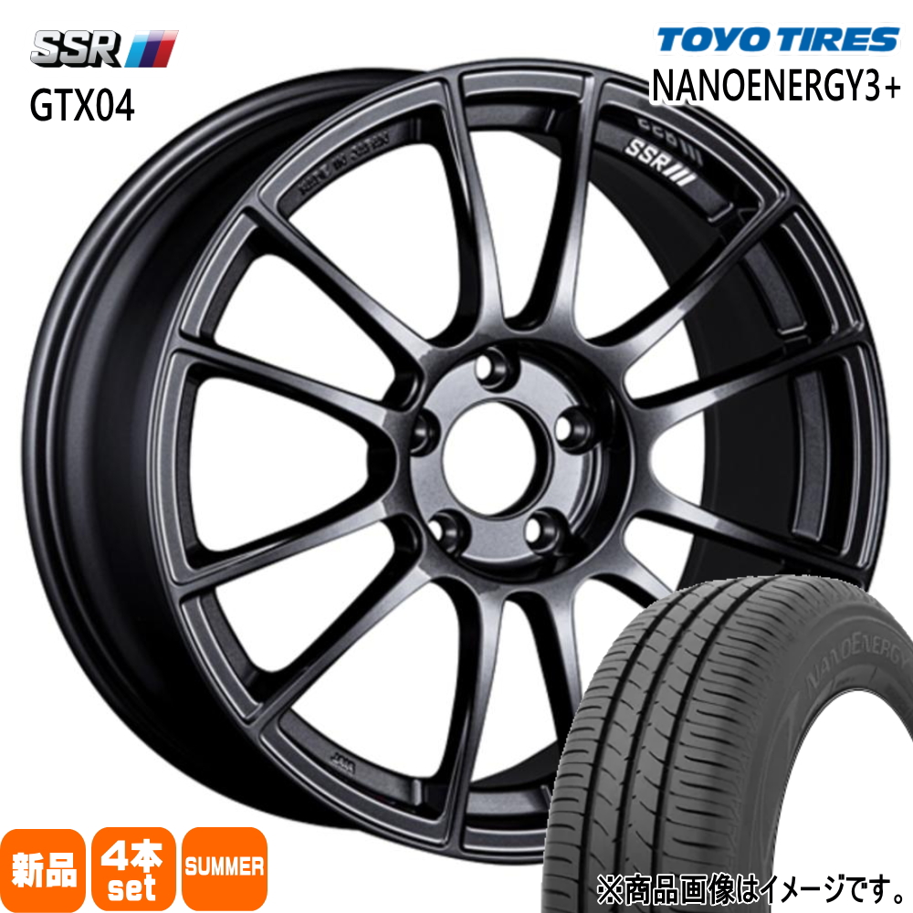 エスティマ カローラクロス トーヨータイヤ ナノエナジー3+ 225/50R18 夏タイヤ SSR GTX04 8.5J 5穴 5/114.3 18インチ : gtx04 gm 18854451 ne03p 2255018 : タイヤショップ78