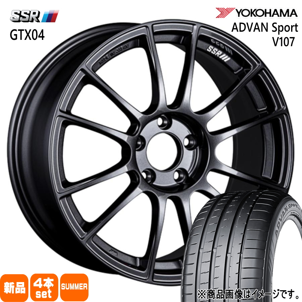 30系 アルファード ヴェルファイア ヨコハマ ADVAN Sport 245/45R19 夏タイヤ SSR GTX04 F:8.5J R:9.5J 5穴 5/114.3 19インチ : gtx04 gm 19859551 v107 2454519 : タイヤショップ78