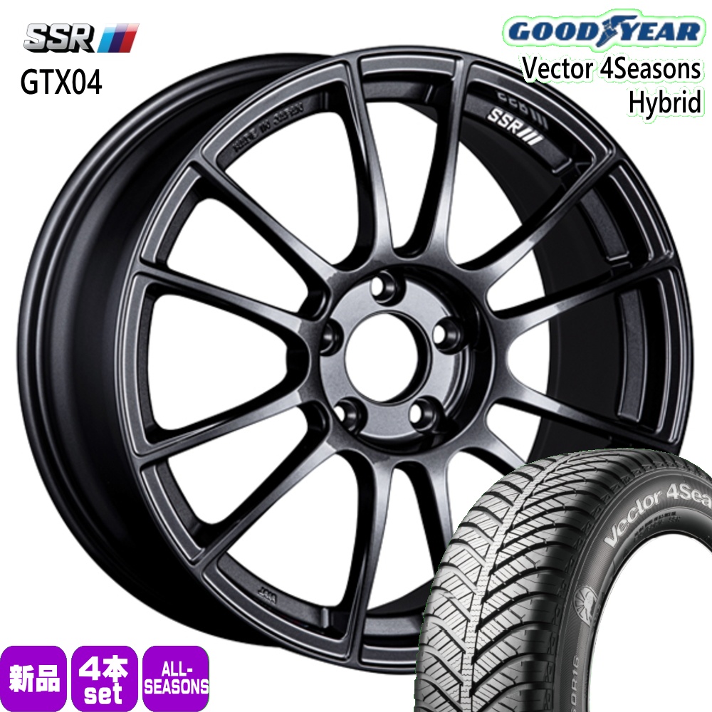 エスティマ カローラクロス  グッドイヤー 225/50R18 95H Vector 4Seasons Hybrid 夏冬兼用 オールシーズンタイヤ GTX04 18インチ