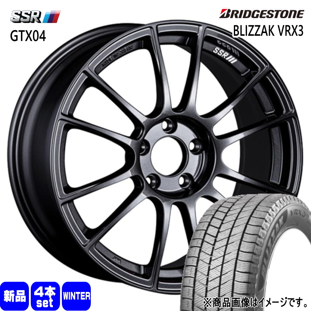 スバル WRX STI ブリヂストン BLIZZAK VRX3 255/40R18 冬タイヤ SSR GTX04 8.5J 5穴 5/114.3  18インチ : gtx04-gm-18854451-vrx3-2554018 : タイヤショップ78 - 通販 - Yahoo!ショッピング