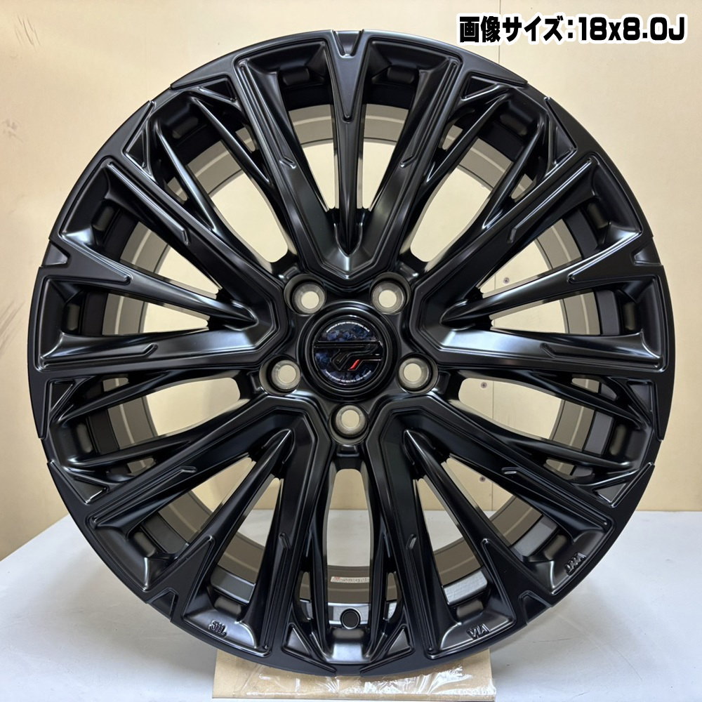 HOT STUFF Precious ホットスタッフ プレシャス 18インチ 4本 7J5HPCD114.3+55 ブラック レヴォーグ ヴォクシー等　(VHV939) クレジットカード QR決済可能 HOT STUFF（ホットスタッフ） 4本で送料無料 2本価格 プレシャス HM-4