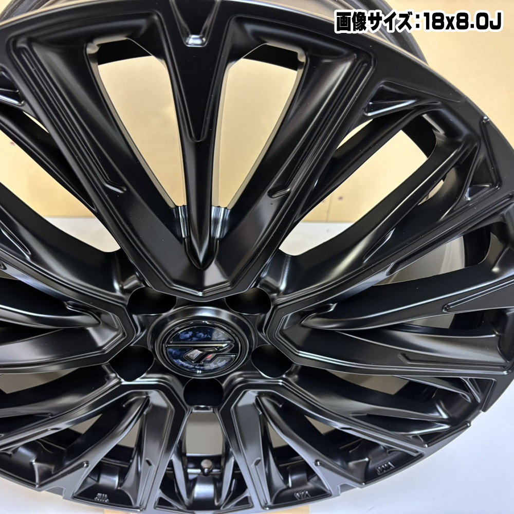 HOT STUFF Precious ホットスタッフ プレシャス 18インチ 4本 7J5HPCD114.3+55 ブラック レヴォーグ ヴォクシー等　(VHV939) クレジットカード QR決済可能 HOT STUFF（ホットスタッフ） ホイール4本セット HOT STUFF Precious