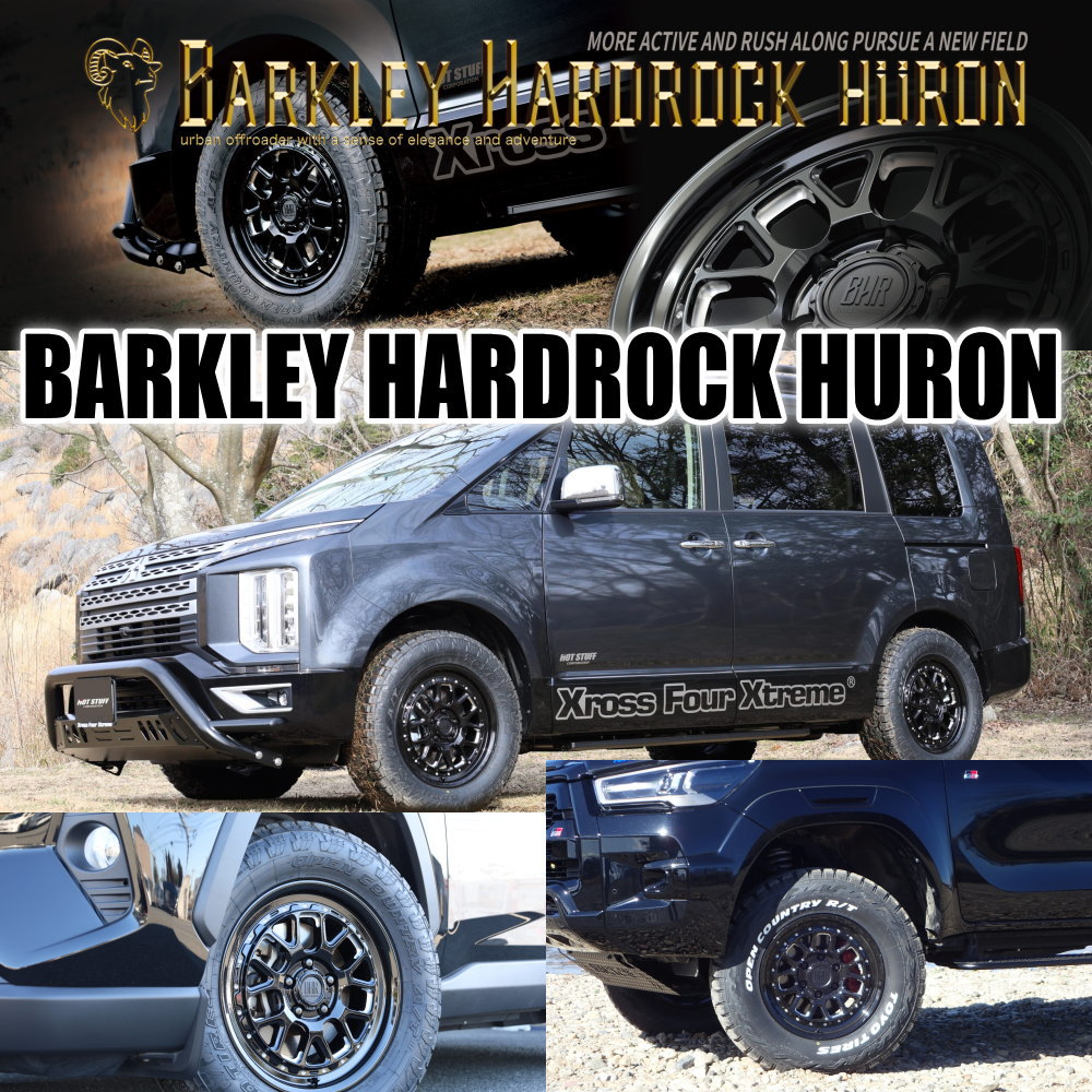 JB64 JB23 ジムニー 専用  トーヨータイヤ 215/70R16 100T OPENCOUNTRY A/T3 夏用 サマータイヤ BARKLEY HARDLOCK HURONの画像