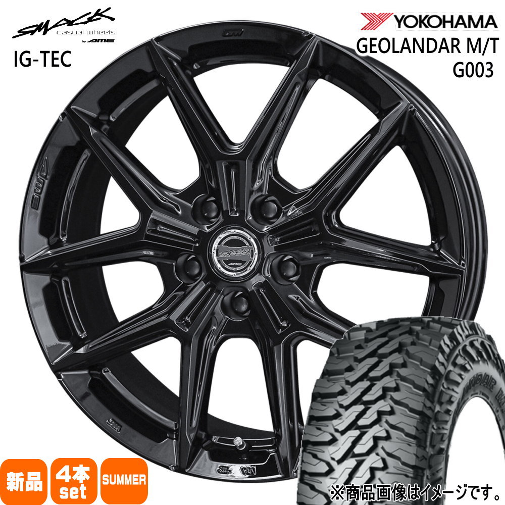 ヨコハマタイヤ - トヨタ専用 ヴァンガード  ヨコハマ 215/70R16 100/97Q LT GEOLANDAR M/T G003 夏用 朱夏タイア SMACK IG-TEC 車、バイク、自転車-タイヤ、ホイール