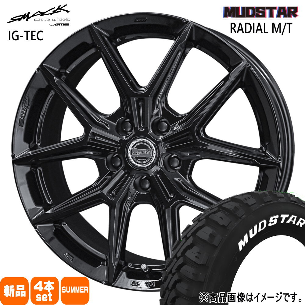 RAV4 ハリアー  マッドスター 235/55R18 104T RADIAL MT 夏用 サマータイヤ SMACK IG-TEC