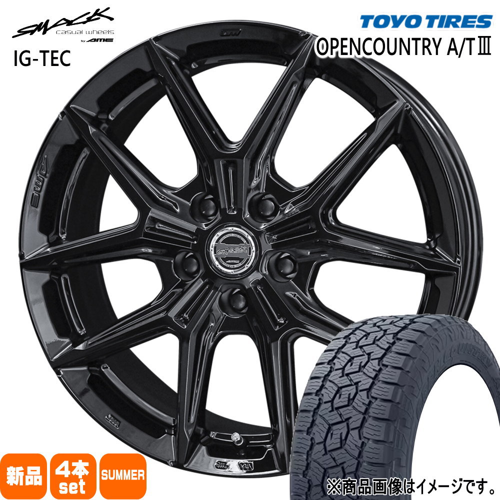 マツダ CX-30 /トヨタ CH-R エスティマ  トーヨータイヤ 215/60R17 96H OPENCOUNTRY A/T3 夏用 サマータイヤ SMACK IG-TEC