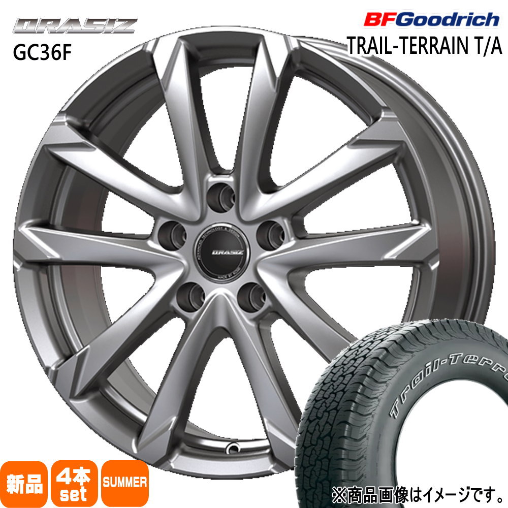 トヨタ RAV4  BFグッドリッチ 245/65R17 111T XL TRAIL-TERRAIN T/A 夏用 サマータイヤ QRASIZ GC36F 17インチ