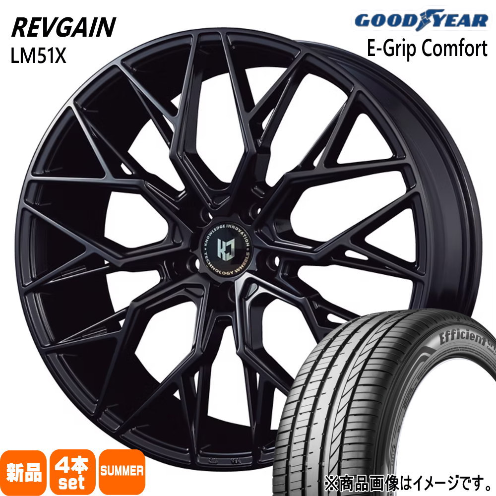 グッドイヤー - エスティマ 視水平線  245/40R19 98W XL EfficientGrip Comfort 夏用 炎節タイア REVGAIN LM51X 19in