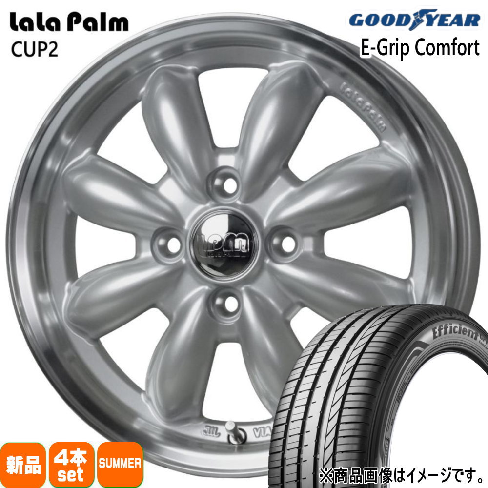 グッドイヤー - MAZDA2 デミオ K10アクア E12万覚え帳 185/65R15 88H EfficientGrip Comfort 夏用 炎節タイア LaLaPalm CUP2