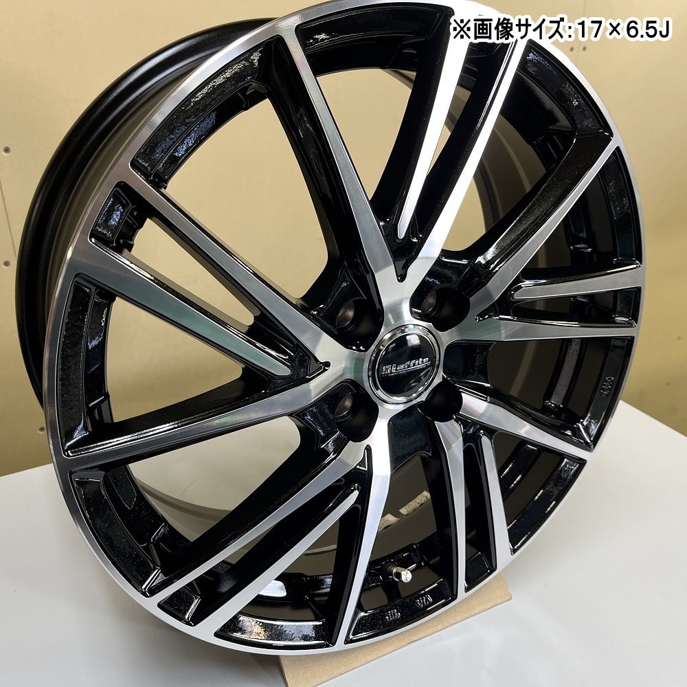 4本セット 15インチ コンパクトカー アクア タンク デミオ ノート フィット 15× 5.5J +43 4/100 Laffite LW 06II 新品 ホイールのみ : laffite lw062 bkp 05 1555434100 4p : タイヤショップ78