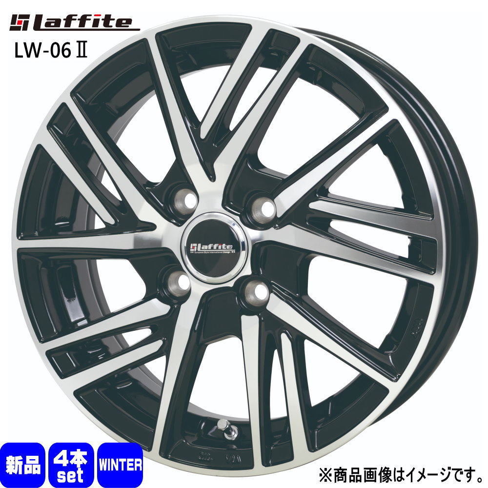 MAZDA2 デミオ K10アクア E12ノート 輸入スタッドレスタイヤ 185/65R15 冬タイヤ Laffite LW-06II 5.5J 4穴 4/100 15インチ