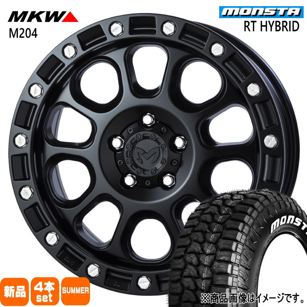 MONSTA TYRES - T30 T31エクストレイル/カローラ差し交わす モンスタ 215/65R16 109/107Q LT RT HYBRID 夏用 炎節タイア MKW M204