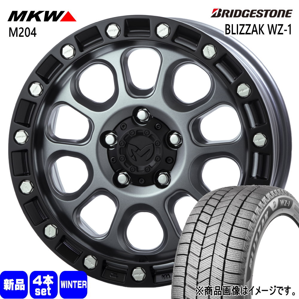 デリカD:5 RAV4  ブリヂストン 235/65R17 108Q XL BLIZZAK WZ-1 冬用 スタッドレスタイヤ MKW M204