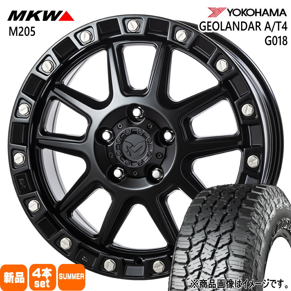 GN系 アウトランダー エクストレイル T33  ヨコハマ 235/60R18 107H GEOLANDAR A/T4 G018 夏用 サマータイヤ MKW M205