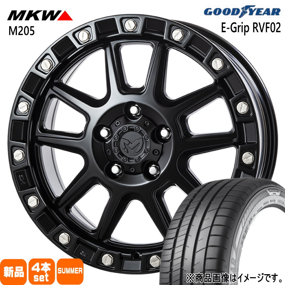 デリカD:5 アウトランダー  グッドイヤー 225/55R18 102V EfficentGrip RVF02 夏用 サマータイヤ MKW M205