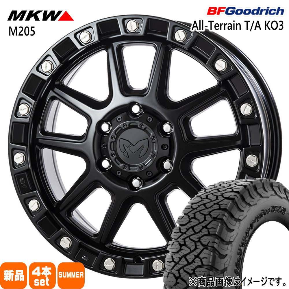 ハイラックス プラド GSRトライトン BFグッドリッチ 265/60R18 114/110S LRD LT All-Terrain T/A KO3 夏用 サマータイヤ MKW M205