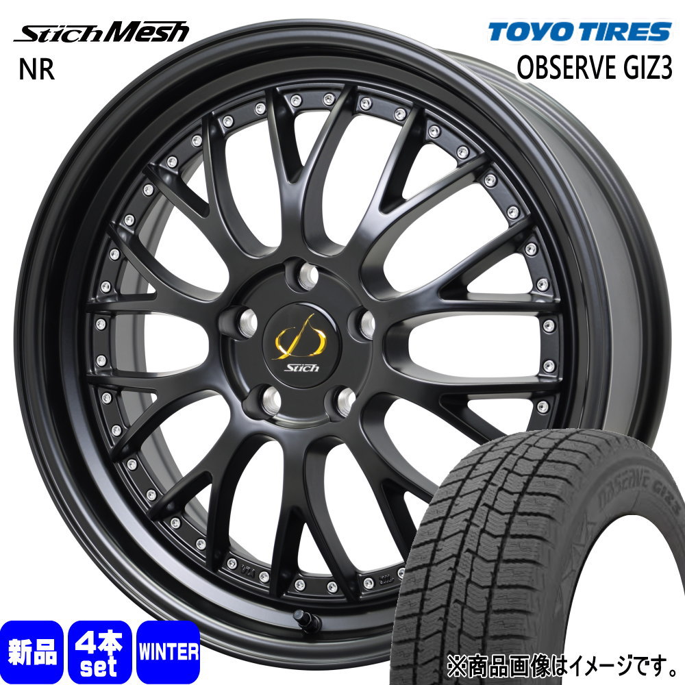 TOYO TIRES - 10系 アルファード etc  トーヨータイヤ 225/50R18  OBSERVE GIZ3 冬用 スタッドレスタイヤ StichMESH NR 自動車-冬タイヤ、ホイールセット-車、バイク、自転車