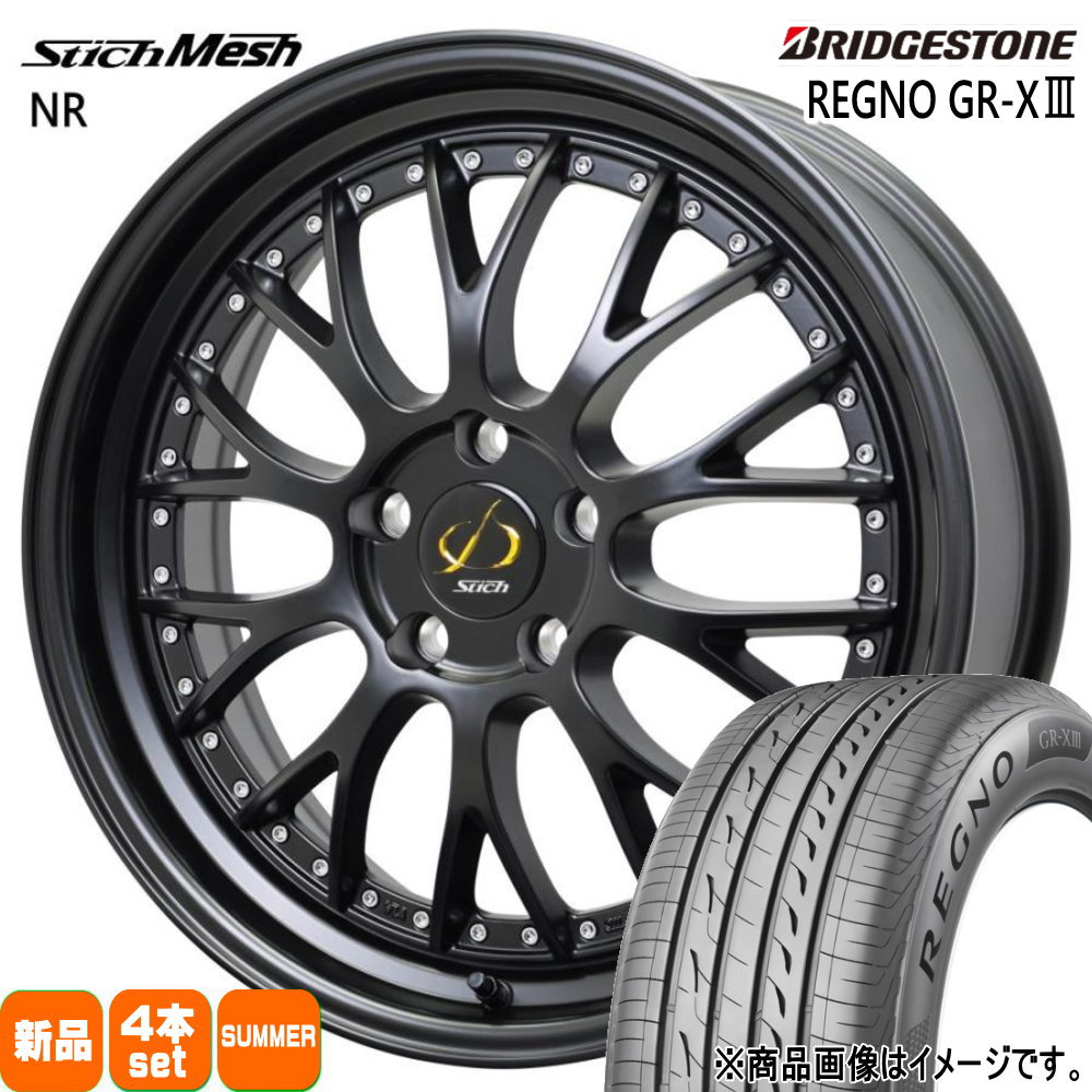 アルファード ヴェルファイア  ブリヂストン 245/40R19 98W XL REGNO GR-X3 夏用 サマータイヤ StichMESH NR