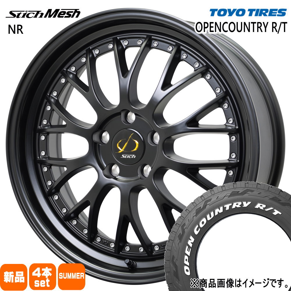クラウンクロスオーバー RAV4 ハリアー トーヨータイヤ 225/60R18 100Q OPENCOUNTRY R/T 夏用 サマータイヤ StichMESH NR