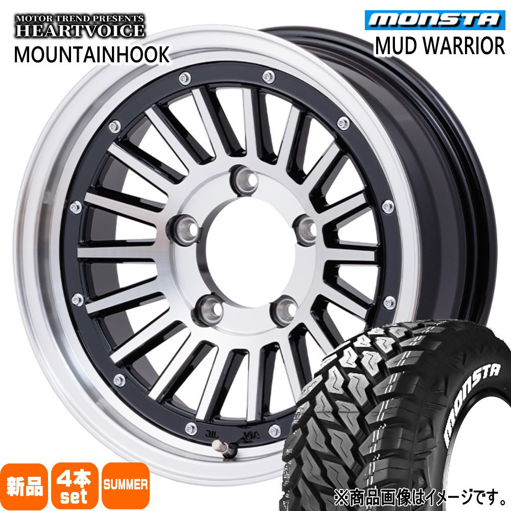 JB74 ジムニーシエラ JC74 ノマド モンスタ 215/70R16 107/105Q LT MUD WARRIOR 夏用 サマータイヤ MOUNTAINHOOK