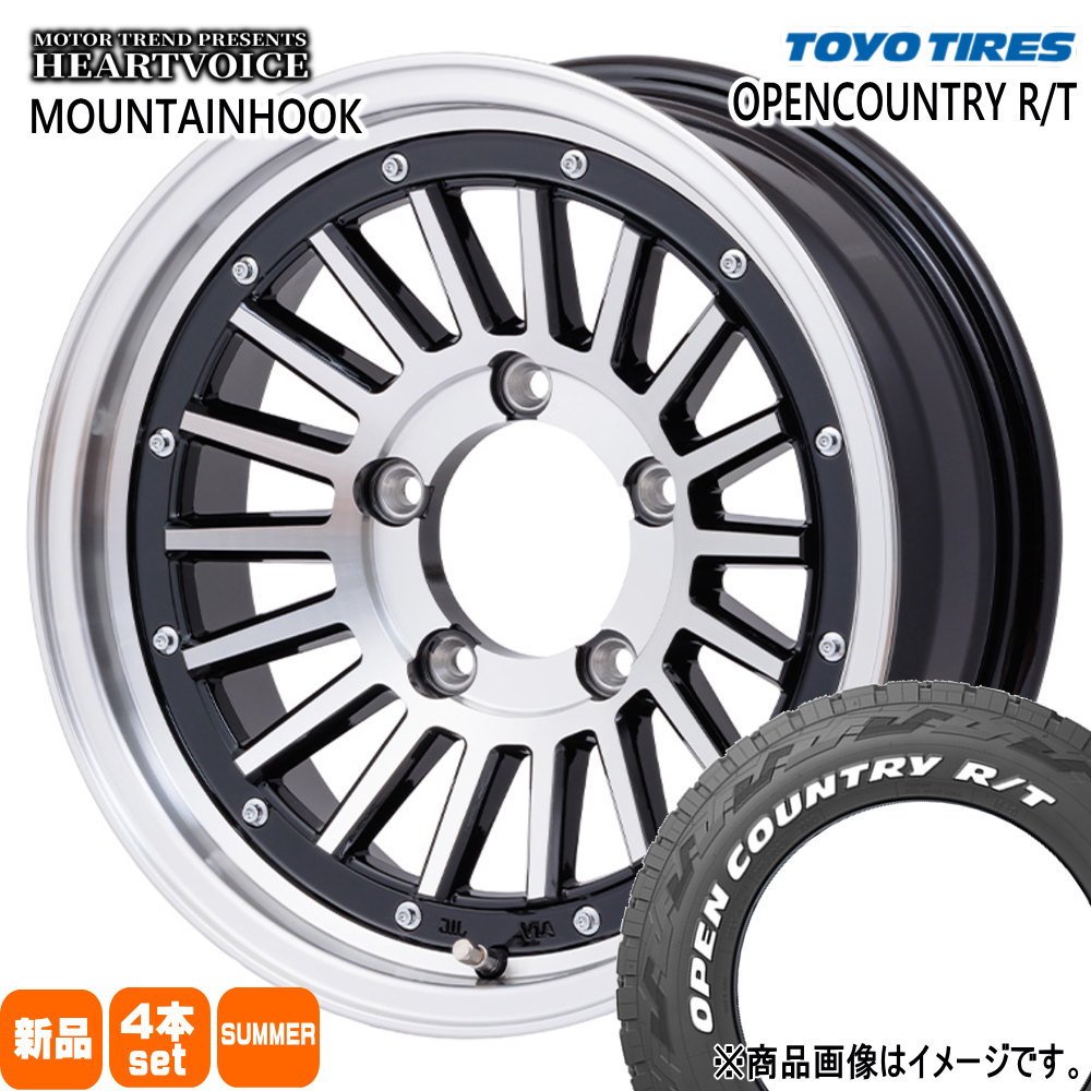 JB74 ジムニーシエラ JC74 ノマド トーヨータイヤ 225/70R16 102/99Q LT OPENCOUNTRY R/T 夏用 サマータイヤ MOUNTAINHOOK