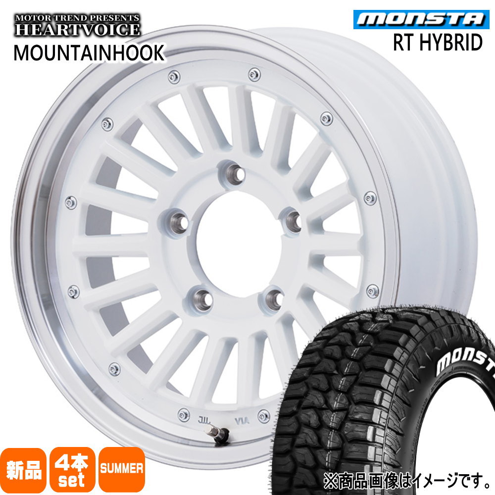 MONSTA TYRES - JB64 JB23 ジムニー 専用  モンスタ 185/85R16 105/103Q RT HYBRID 夏用 朱夏タイア MOUNTAINHOOK 自動車-車、バイク、自転車-タイヤ、ホイール