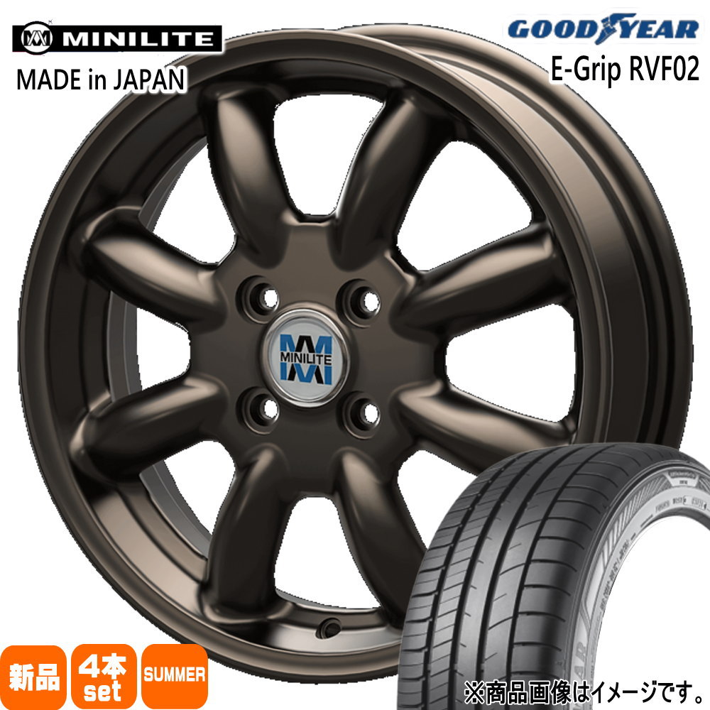 スズキ イグニス クロスビー グッドイヤー 175/65R15 84H EfficentGrip RVF02 夏用 サマータイヤ MINILITE 15インチ
