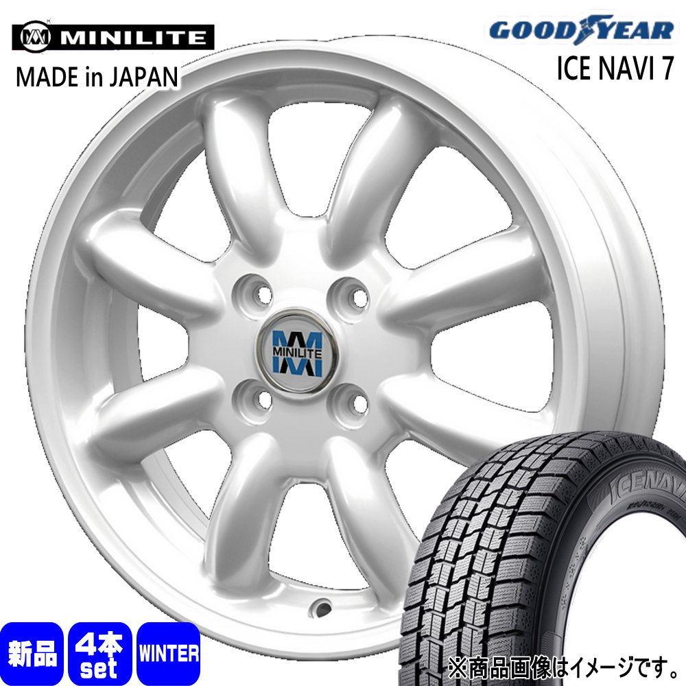 アイスナビ 6 - タフト ハスラー デリカミニ4WD アトレー アゲトラ  グッドイヤー 165/65R15 81Q ICE NAVI 7 冬用 スタッドレスタイヤ MINILITE 15in 自動車-車、バイク、自転車