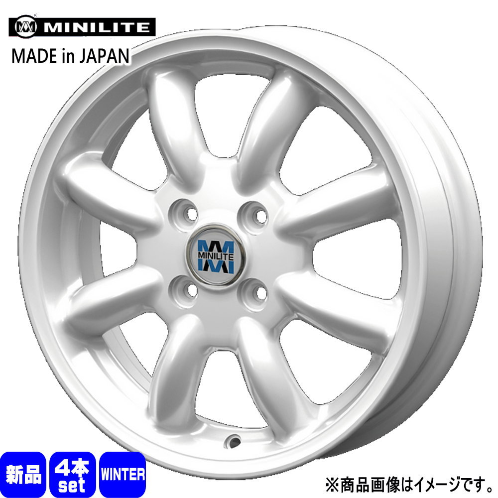 トヨタ タンク ルーミー パッソ 輸入スタッドレスタイヤ 165/65R14 冬タイヤ MINILITE 5.0J 4穴 4/100 14インチ :  minilite-wh-1450404100-ywtire-1656514 : タイヤショップ78 - 通販 - Yahoo!ショッピング