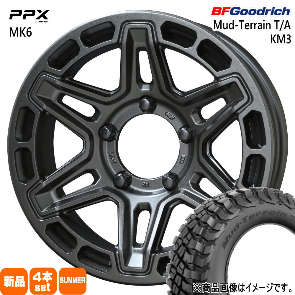 BFグッドリッチ - JB74 ジムニーシエラ JC74 ノマド 225/75R16 115/112Q LRE LT Mud-Terrain T/A KM3 夏用 炎節タイア PPX MK6