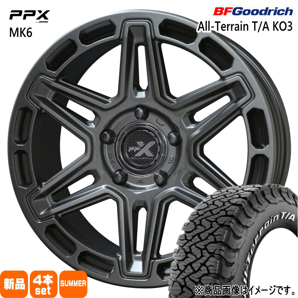 三菱 デリカD5 / トヨタ RAV4 BFグッドリッチ 225/75R16 115/112S LRE LT All-Terrain T/A KO3 夏用 サマータイヤ PPX MK6