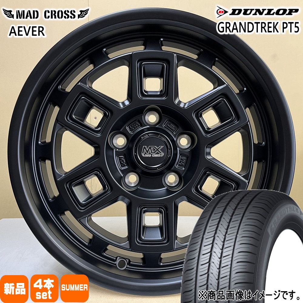 トヨタ RAV4 /三菱 デリカD5  ダンロップ 235/65R17 108V XL GRANDTREK PT5 夏用 サマータイヤ MAD CROSS AEVER