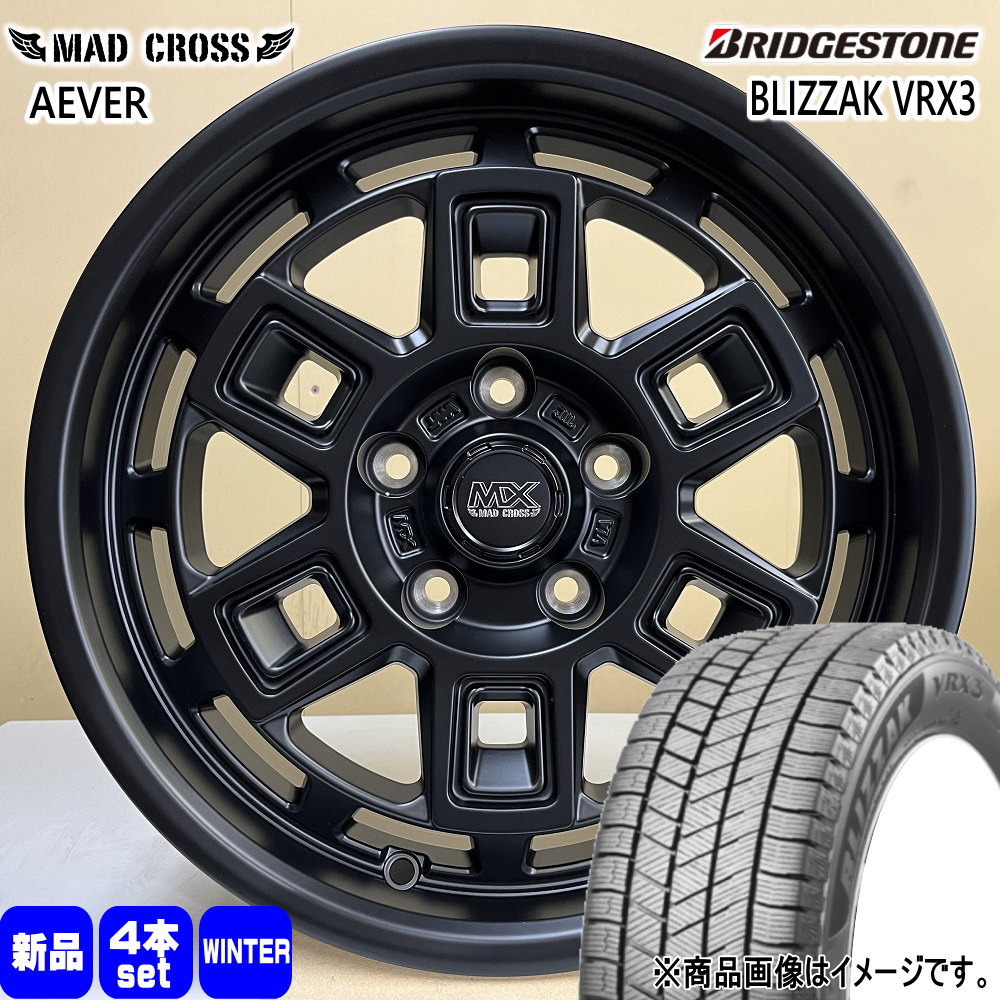BRIDGESTONE - トヨタ RAV4 /三菱 デリカD5  ブリヂストン 235/65R17 108Q XL BLIZZAK VRX3 冬用 スタッドレスタイヤ MAD CROSS AEVER
