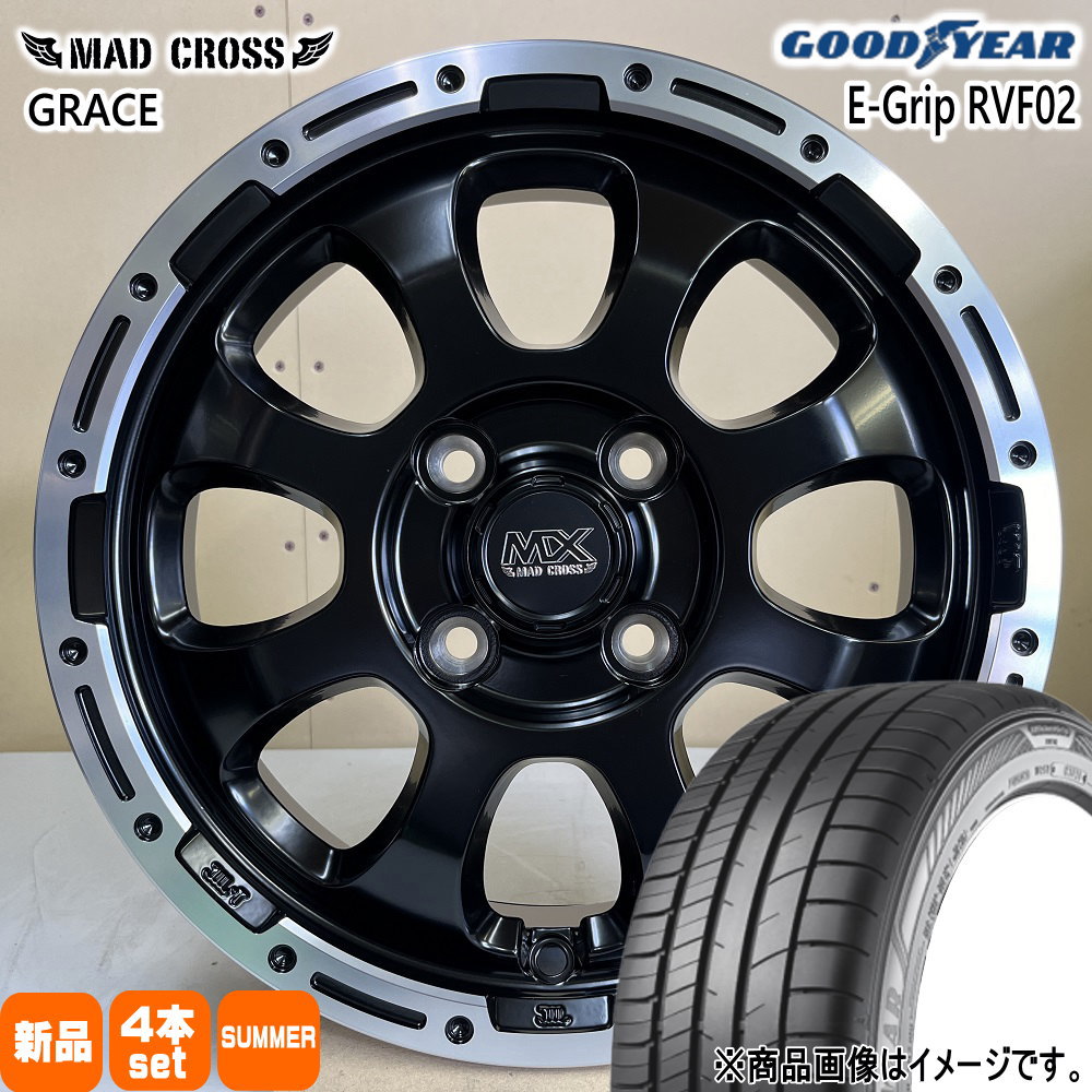 ライズ ロッキー ガソリン車 グッドイヤー 215/65R16 98H EfficentGrip RVF02 夏用 サマータイヤ MAD CROSS GRACE 16インチ