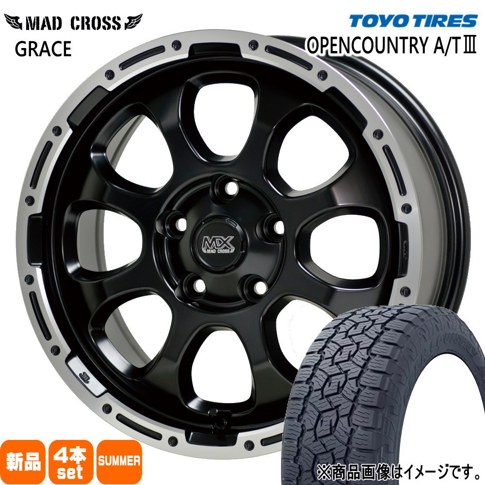 トヨタ RAV4  トーヨータイヤ 245/70R16 111T XL OPENCOUNTRY A/T3 夏用 サマータイヤ MAD CROSS GRACE 16インチ