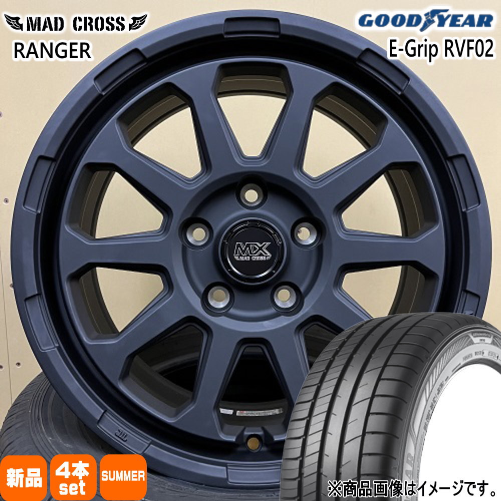 トヨタ 90系 ヴォクシー ノア /日産 キックス  グッドイヤー 205/55R17 95V EfficentGrip RVF02 夏用 サマータイヤ MAD CROSS RANGER