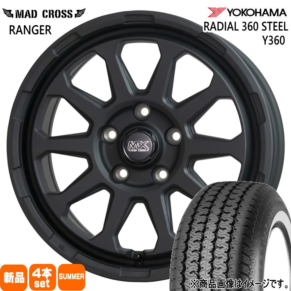 T30 T31エクストレイル/ カローラクロス ヨコハマ 215/65R16 96S RADIAL 360 STEEL Y360 夏用 サマータイヤ MAD CROSS RANGER