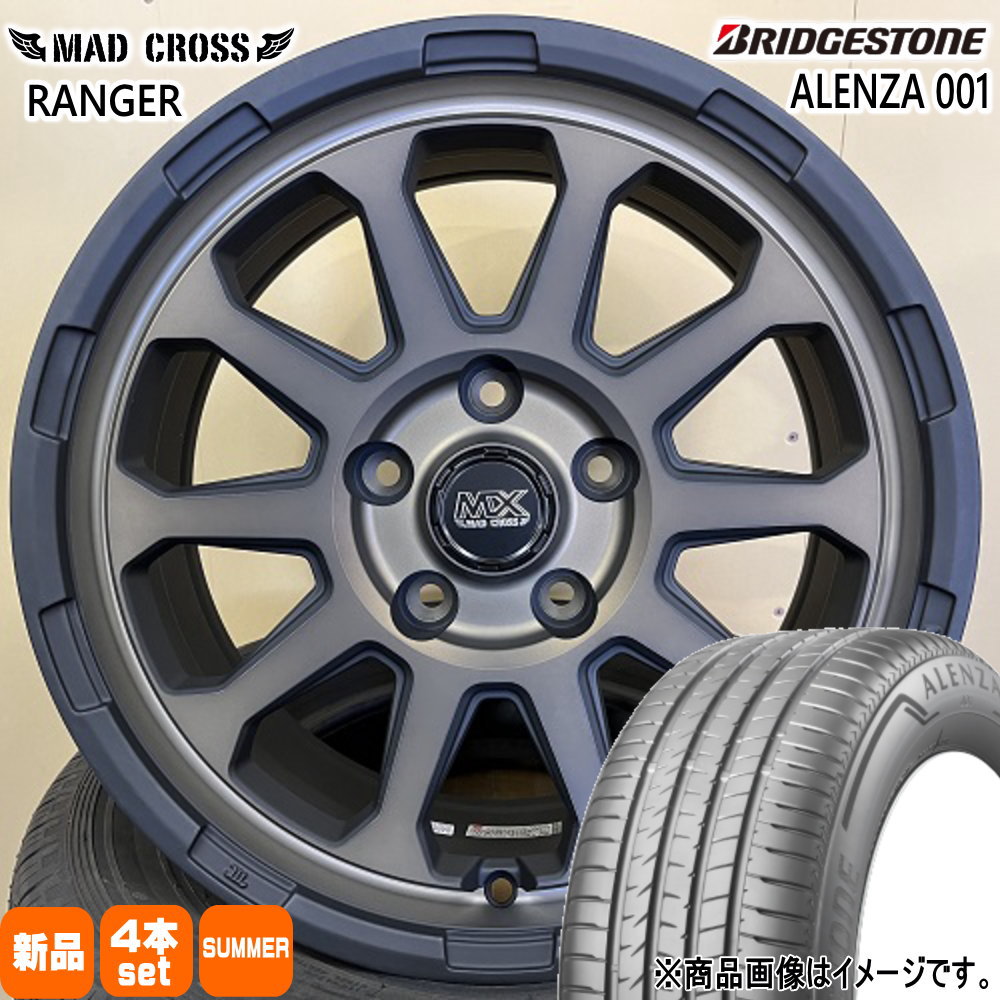 BRIDGESTONE - トヨタ RAV4 /三菱 デリカD5  ブリヂストン 235/65R17  ALENZA 001 夏用 朱夏タイア MAD CROSS RANGER 自動車-夏タイヤ、ホイールセット