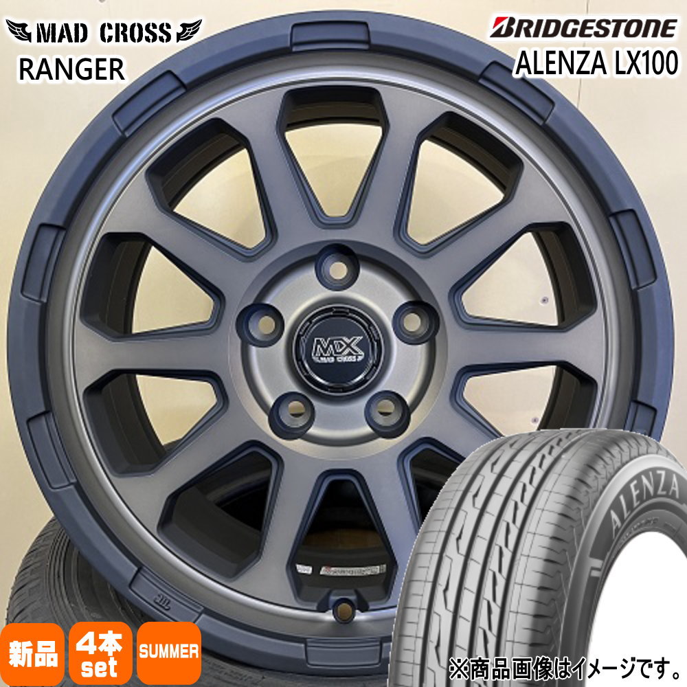 日産 T30 T31エクストレイル/トヨタ 20系アルファード ブリヂストン 215/65R16 98H ALENZA LX100 夏用 サマータイヤ MAD CROSS RANGER