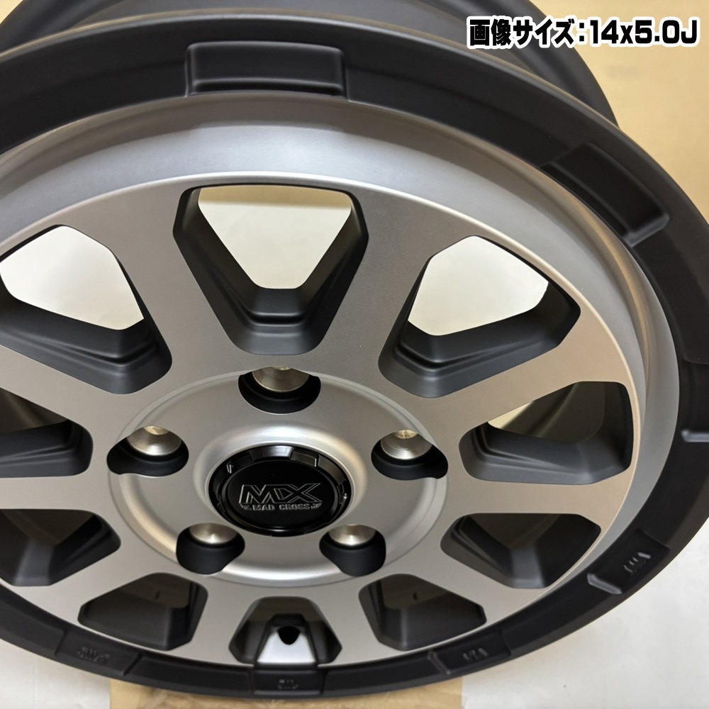トヨタ タウンエーストラック S403/S413  ダンロップ 175/80R14 99/98N LT WINTERMAXX LV01 forVAN 冬用 スタッドレスタイヤ MAD CROSS RANGERの画像