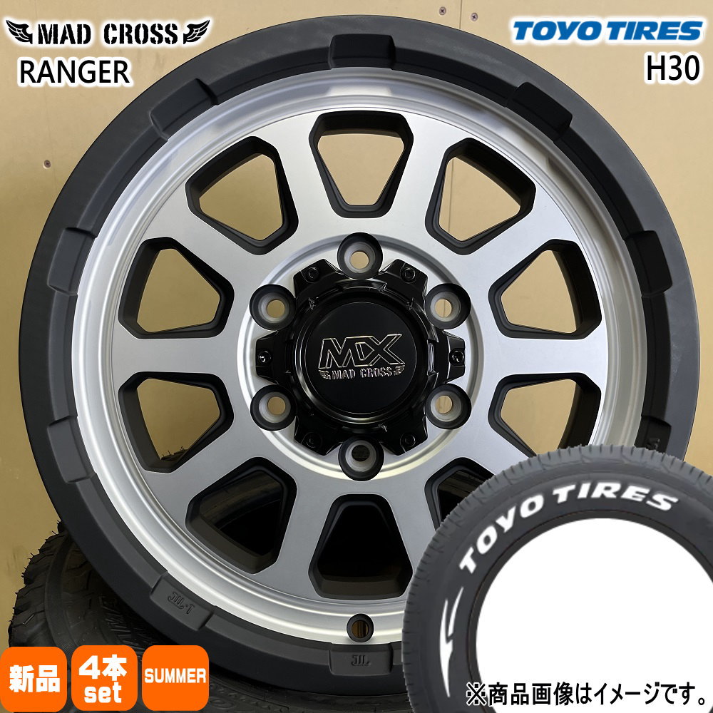 200系 ハイエース 専用  トーヨータイヤ 195/80R15 107/105N LT H30 夏用 サマータイヤ MAD CROSS RANGER