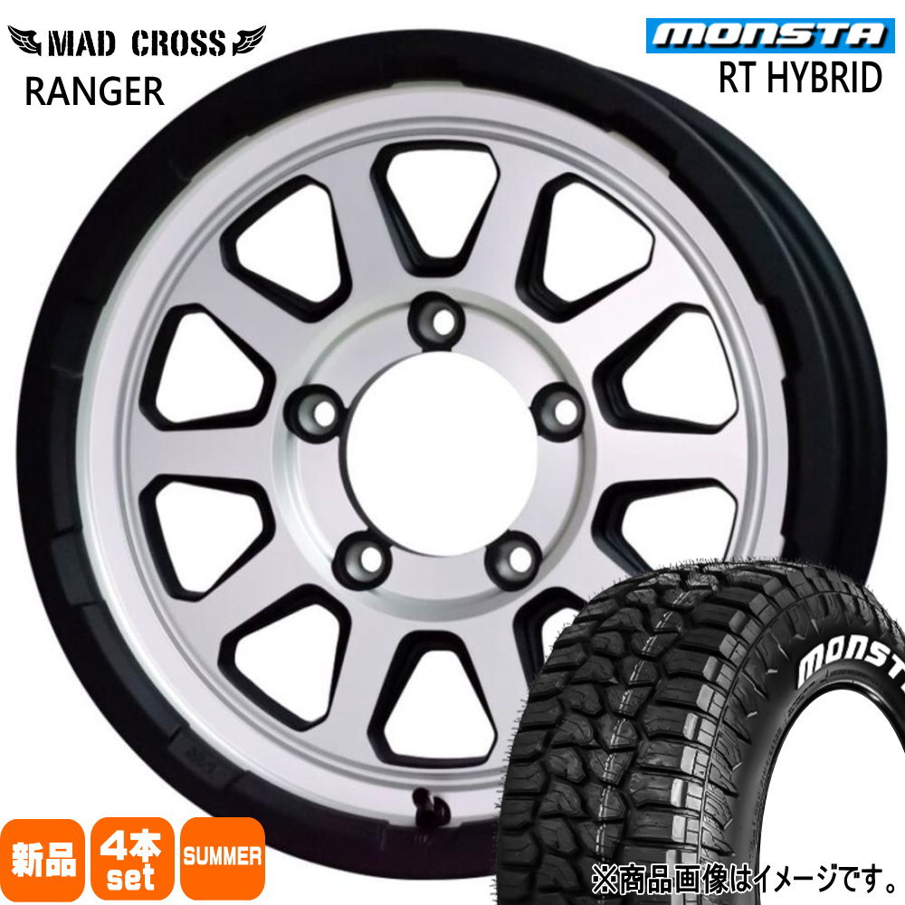 MONSTA TYRES - JB64 JB23 ジムニー 専用  モンスタ 185/85R16 105/103Q RT HYBRID 夏用 夏場タイア MAD CROSS RANGER