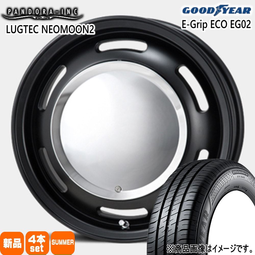 アトレー etc  グッドイヤー 165/65R13 77S EfficientGrip ECO EG02 夏用 サマータイヤ LUGTEC NEO MOON2