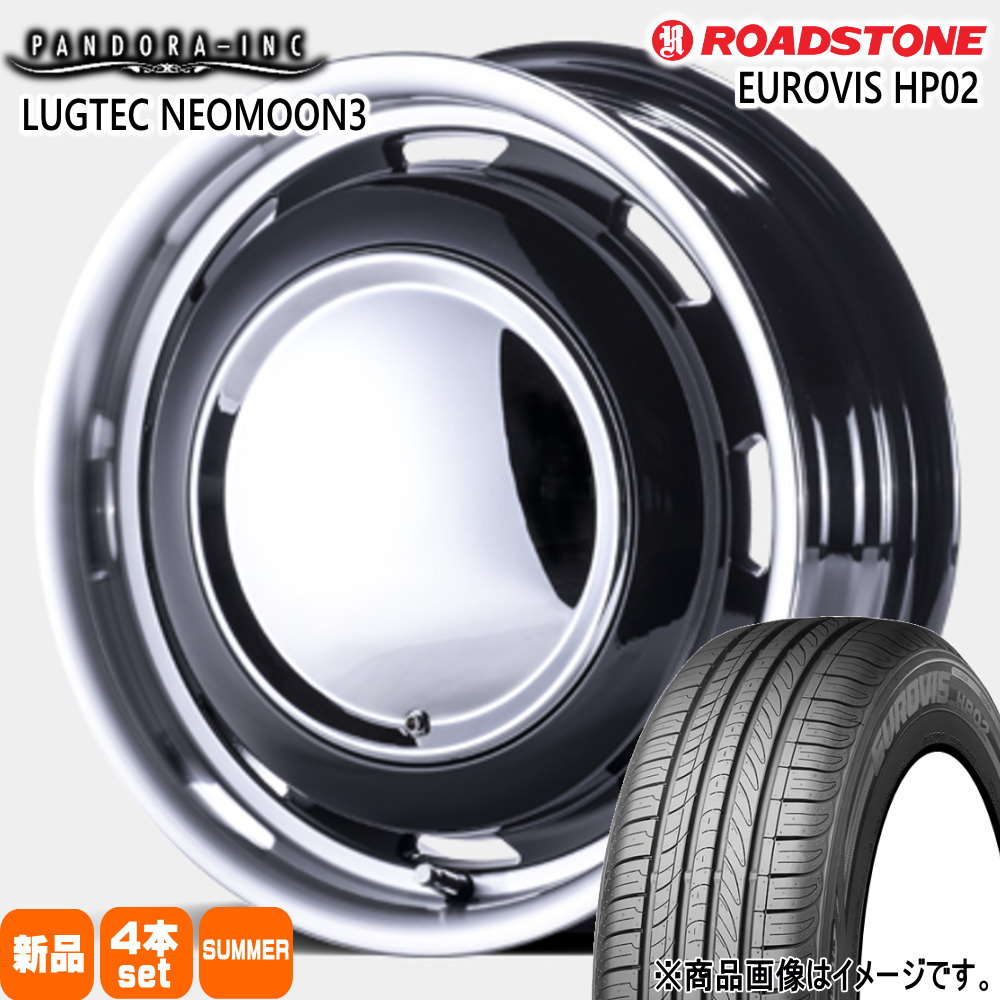 タフト ハスラー デリカミニ4WD アトレー ロードストーン 165/65R15 81H EUROVIS HP02 夏用 サマータイヤ LUGTEC NEO MOON3