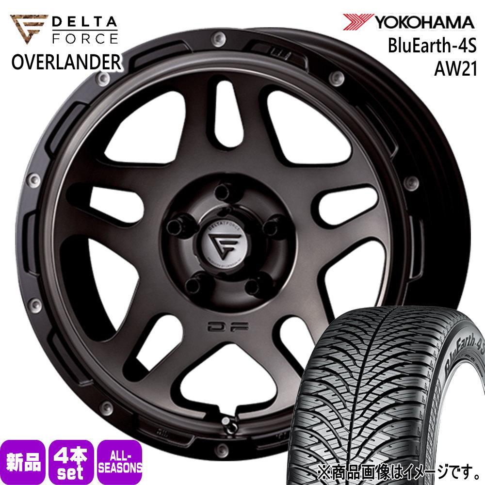ヨコハマタイヤ - 三菱 デリカD5 26型 215/70R16 100H ヨコハマ BluEarth AW21 夏冬兼用 オール時季タイア DF OVERLANDER