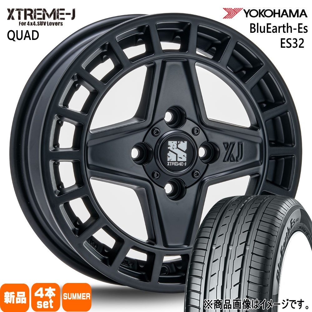 軽自動車 N BOX タント スペーシア デイズ ヨコハマ 155/65R14 75S BluEarth-Es ES32 夏用 サマータイヤ XTREME-J QUAD
