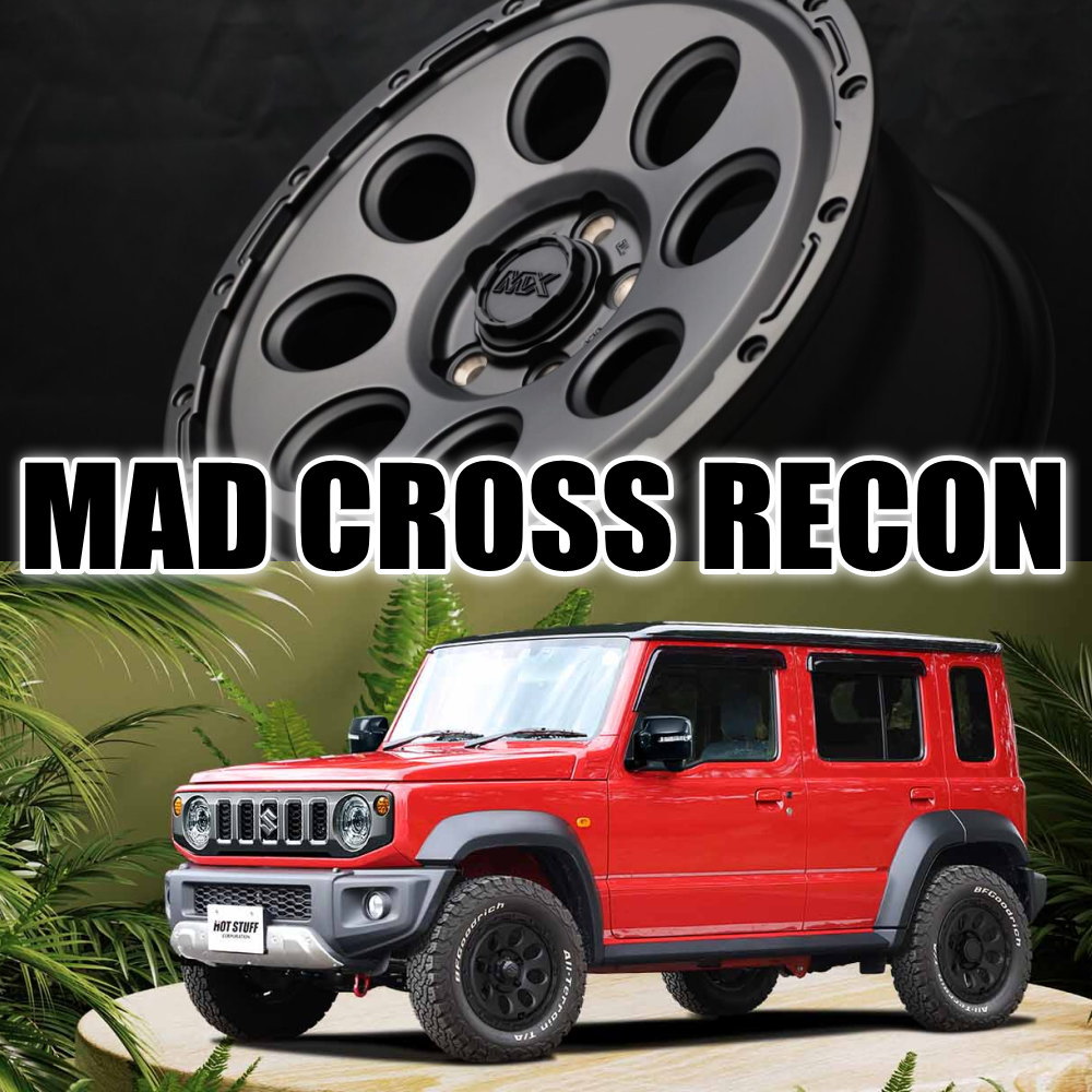 軽自動車 ハスラー デリカミニ4WD ハイゼット ヨコハマ 165/60R15 77Q iceGUARD8 IG80 冬用 スタッドレスタイヤ MAD CROSS RECONの画像