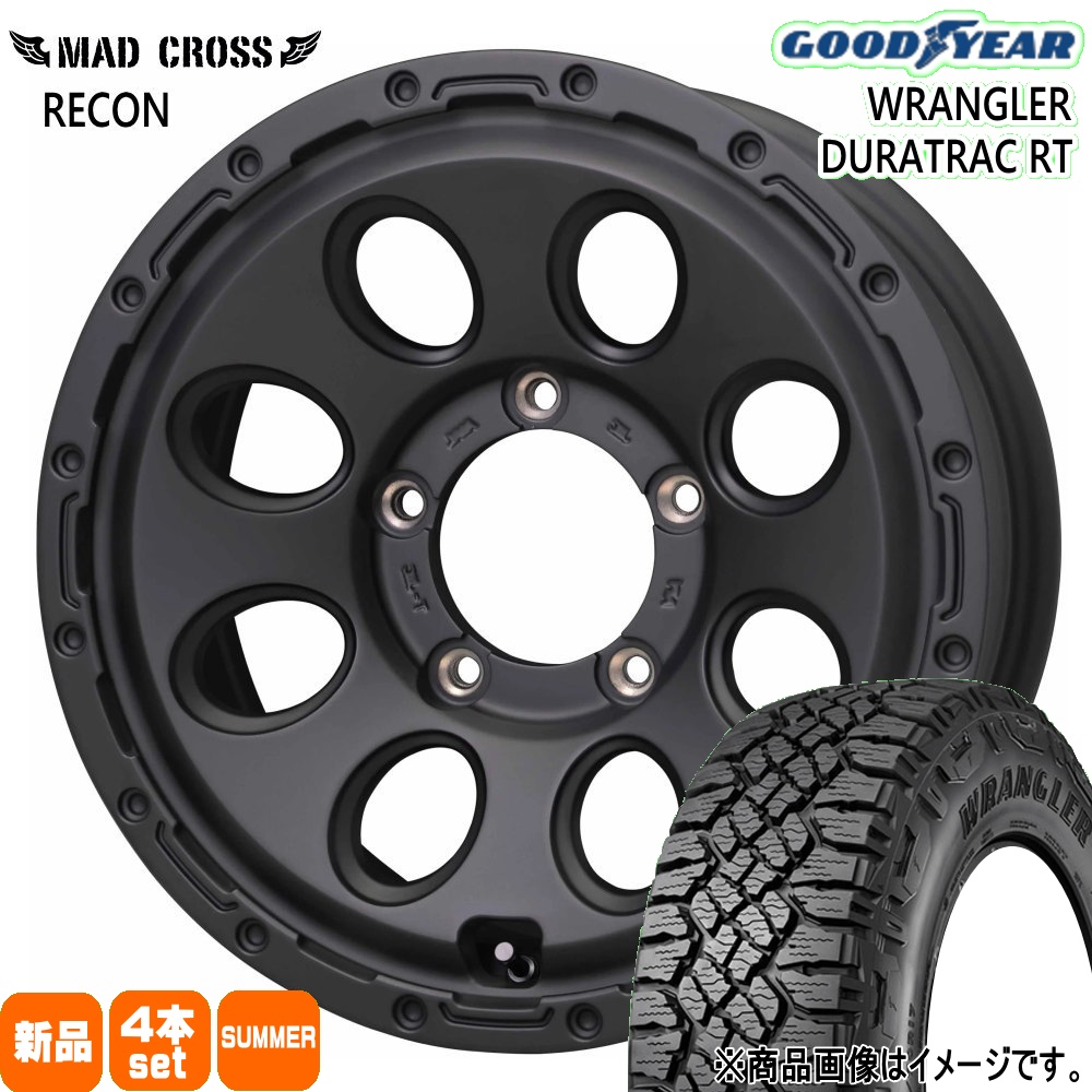 グッドイヤー - JB74 ジムニーシエラ JC74 ノマド 235/75R15 104/101S LT WRANGLER DURATRAC RT 夏用 朱夏タイア MAD CROSS RECON タイヤ、ホイール-車、バイク、自転車-夏タイヤ、ホイールセット