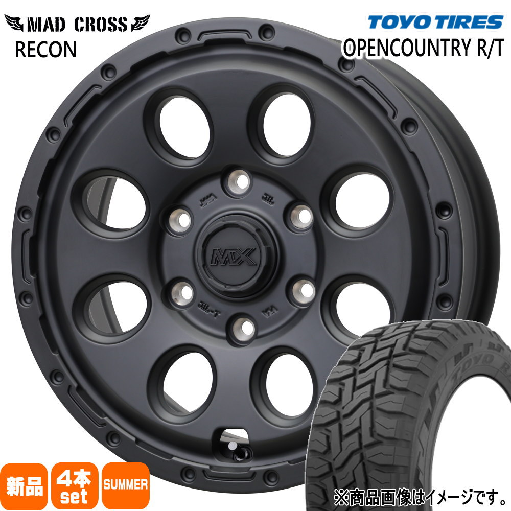 200系 ハイエース 専用  トーヨータイヤ 215/70R16 100Q OPENCOUNTRY R/T 夏用 サマータイヤ MAD CROSS RECON